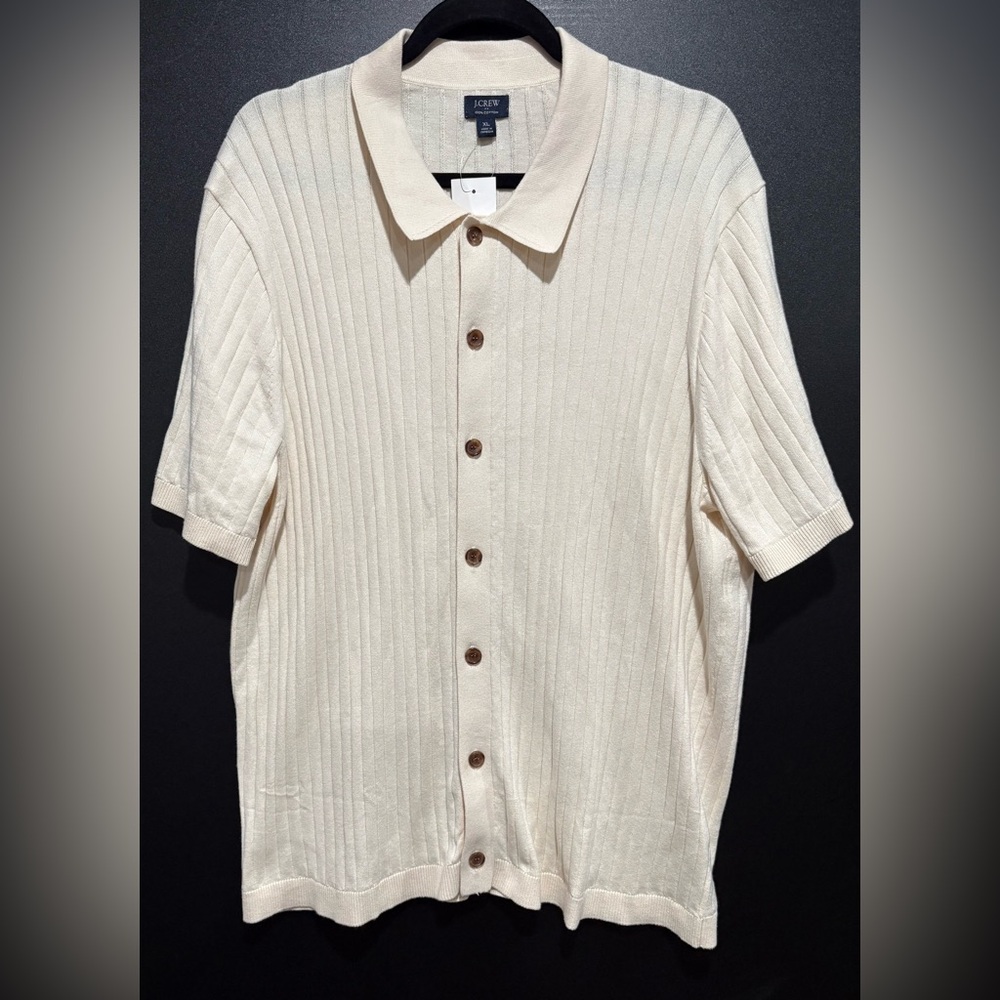 J. CREW Cotton Short Sleeve Cardigan